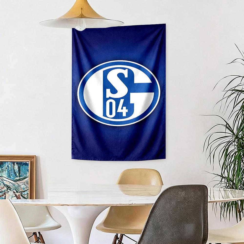 Fc Schalke3 Wall Decor Tapestry Art For Pet Memorial Birthdaywedding Party Backdrop Family Gift