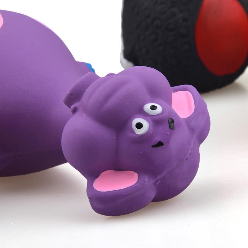 Латексные игрушки, Игрушки для собак, Латексный слон с большим животом и пищалкой, Молочная корова, Мультяшные игрушки для домашних животных