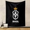"CBF Brasil Crest with Crown Design" Patterned tapestry home decor, suitable for bedroom and living room, gift