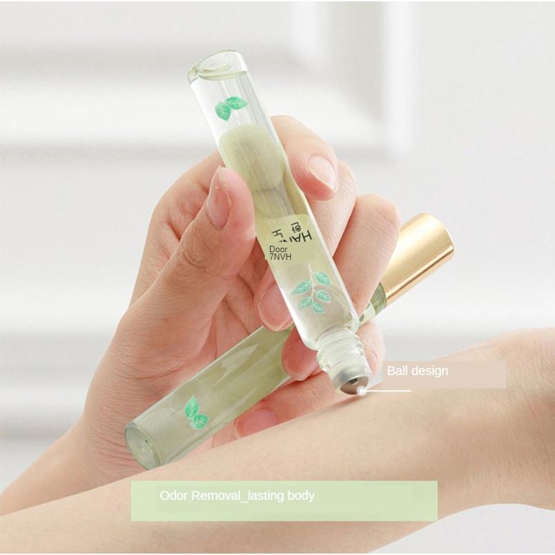 Женские духи Новые шариковые духи Персиковый зеленый чай Легкие благовония Стойкие портативные шариковые духи Красивые и сладкие