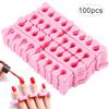 50/100 шт. разделители для ногтей, губка для педикюра, разделитель для пальцев ног, мягкий пенный гель, УФ-лак, маникюрные инструменты для салонов красоты и ногтей