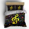 Colorful musical notes pattern. Bedding sets Duvet cover sets Duvet covers Pillowcases(1 * Duvet Cover 2 * Pillowcases without duvet insert)