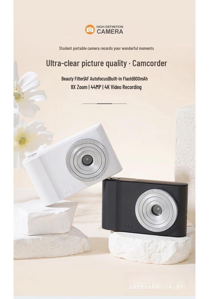 Retro HD Dual-Camera: Cute & Portable Digital Camera for Students and Travelers