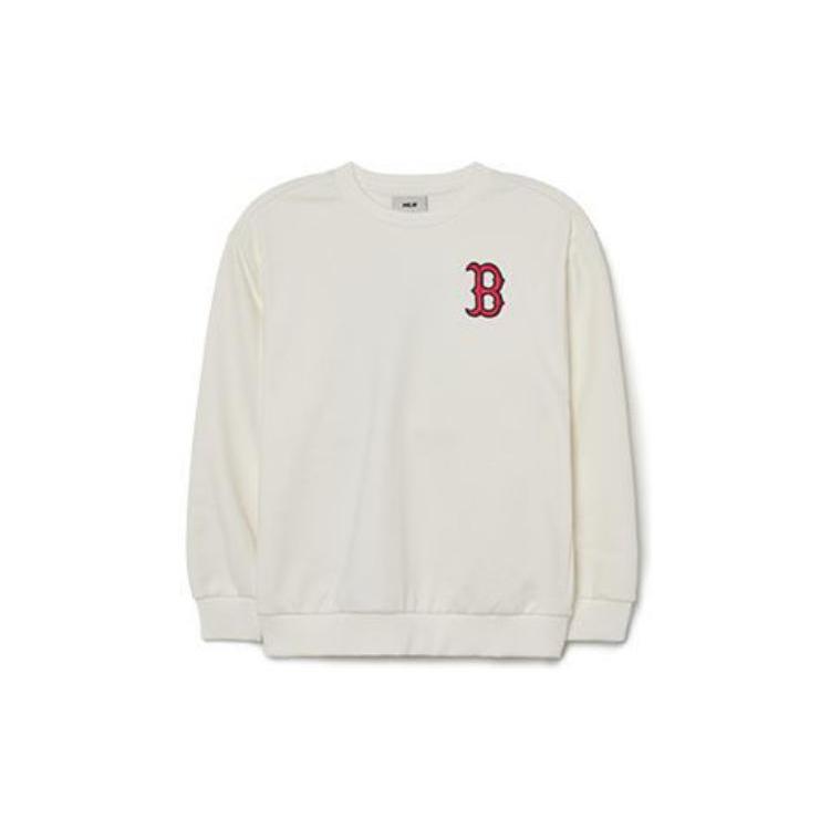 Новая повседневная футболка MLB с круглым вырезом, вышивкой логотипа бренда, печатью, детская, цвет слоновой кости 7AMTK0131-43IVS