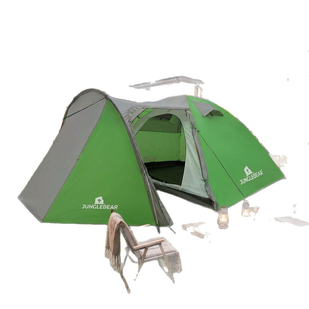 Lightweight Double Layer Waterproof 2-Person Camping Tent - Rain & Sunproof