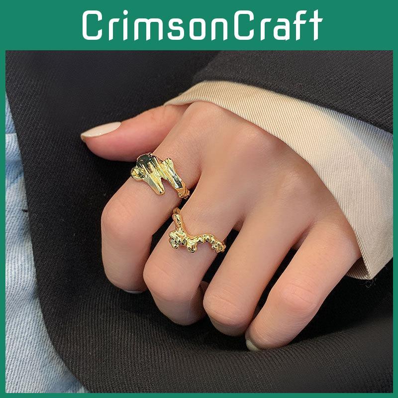 Элегантное кольцо в корейском стиле S925 с открытым регулируемым размером для женщин с уникальным геометрическим дизайном