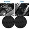 2 pcs Creative car coasters car water cup slot storage mat new car interior decoration supplies thick non-slip