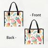 Cute Ice Cream Pattern Tote Bag Fashion Lightweight Handbag for Casual Daily Use Shopping Portable Shoulder Bag