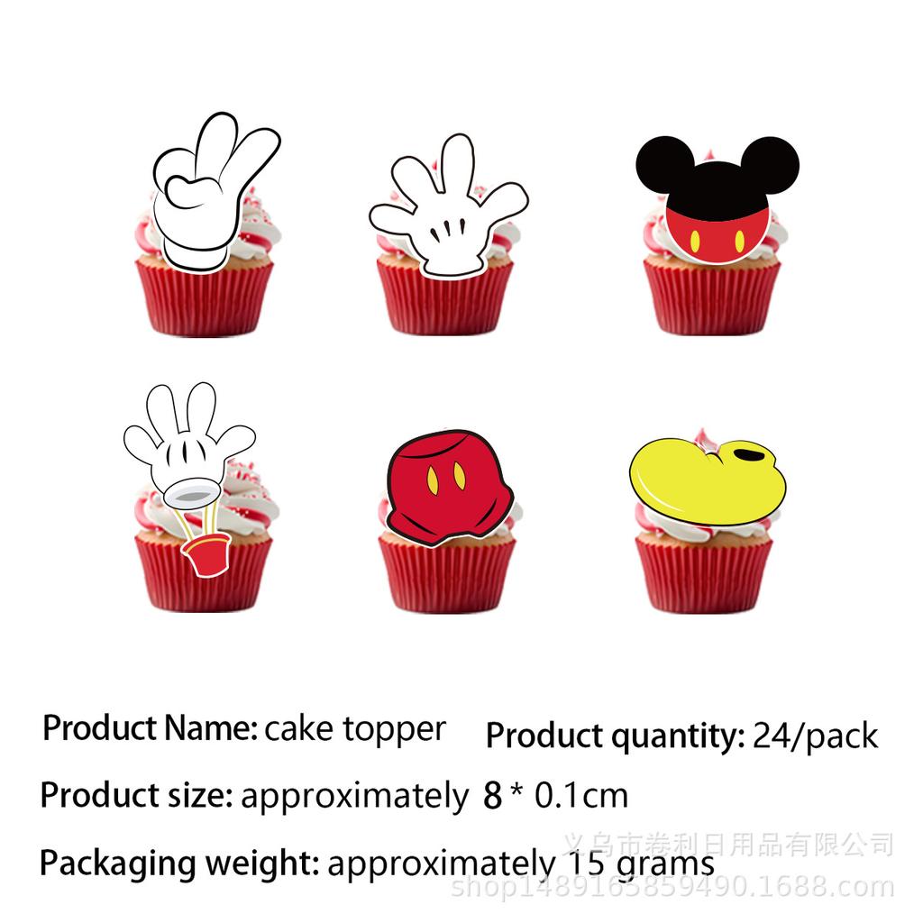 Mickey Mouse Birthday Theme Party Supplies Mickey Mouse Party Decorations Banner Flag Paper Plate Paper Cup Tablecloth