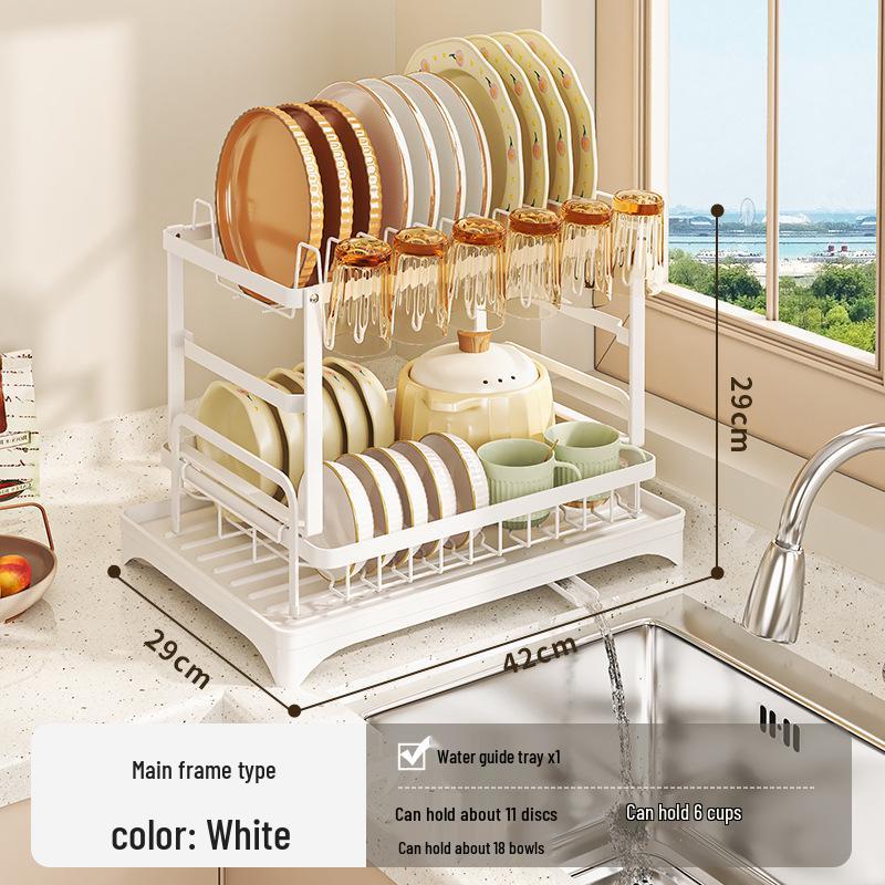 Multifunctional Kitchen Dish and Utensil Drying Rack