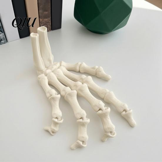 Creative Holiday Atmosphere Decor Halloween Skeleton Hands, 3D Printed Hand Bones Model, Realistic Handmade Bone Models for Party Spooky Claw