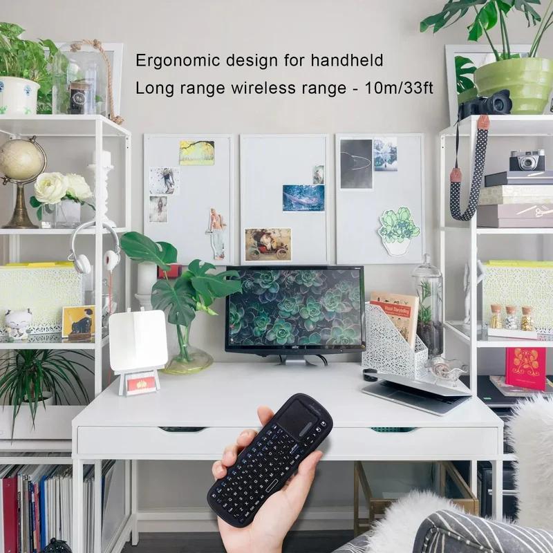 Мини Bluetooth 2.4 ГГц Беспроводная Клавиатура с Тачпадом МышьКомбо для Android ТВ Бокса/ПК/Планшета/PS4/Raspberry Pi 3/HTPC