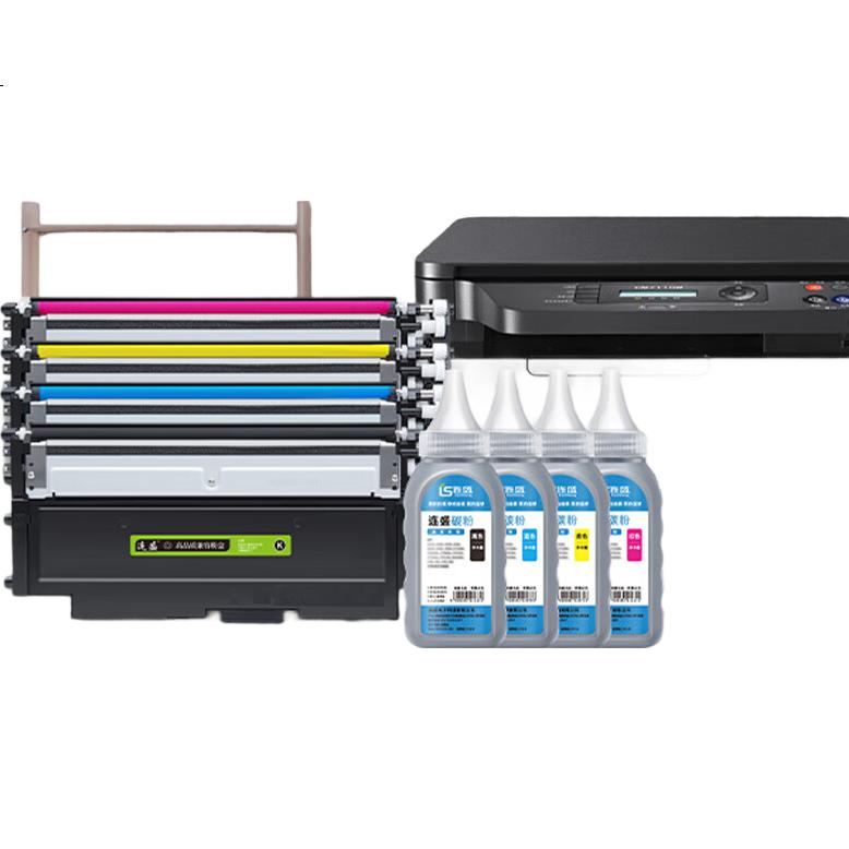 Liansheng Compatible Toner Cartridge for Lenovo CM7110W Printer, Lenovo CM7110W Printer Ink Cartridge Toner Powder, CM7110W Drum Toner Powder, Black