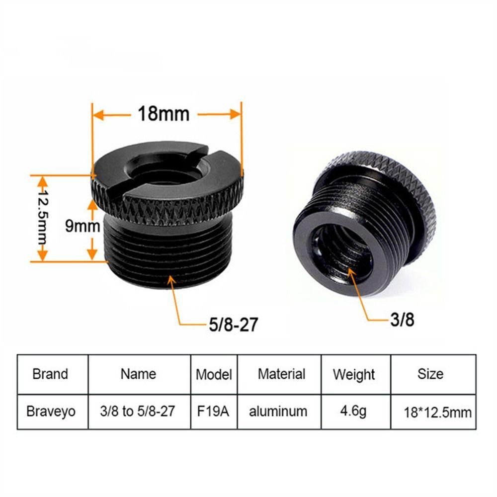 Адаптер штатива Крепление микрофона Винты-переходники Винт Гайка Адаптер стойки для микрофона Фотография