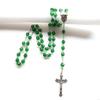 62KD Catholic Acrylic Beads Rosary Necklace for Women Player Pendant Long Chain