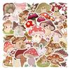 60 Cartoon Mushroom Elf Stickers, Waterproof Decals for Journals, Laptops, and Water Bottles