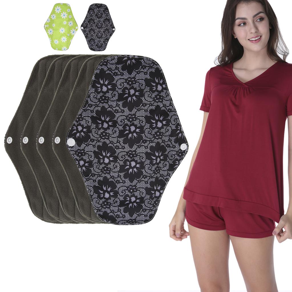 5 шт. многоразовые менструальные прокладки моющаяся ткань женские прокладки герметичные гигиенические прокладки при недержании для W