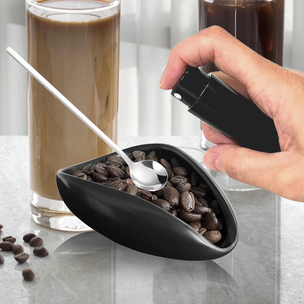 Coffee Bean Dosing Cup Condiment Plate Ceramics Display Tray Measuring Weighing Bowl for