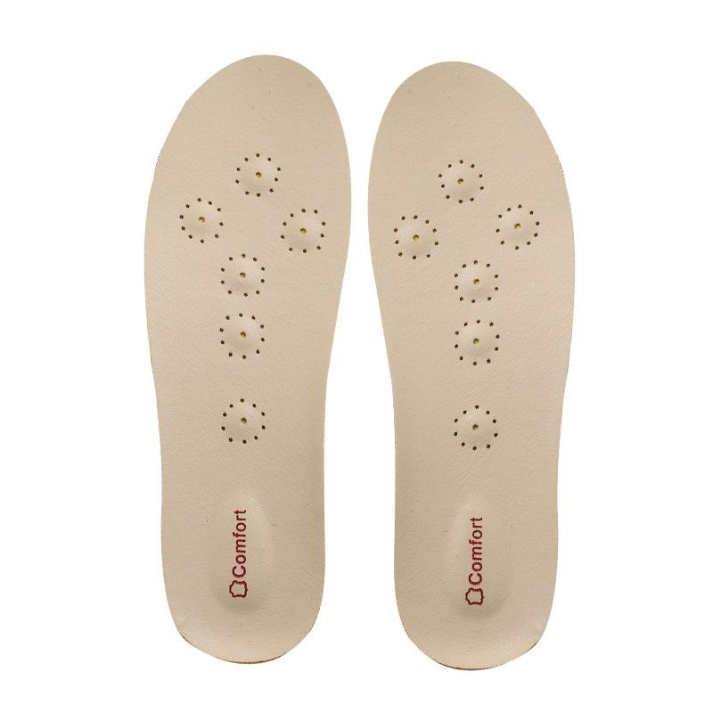 Стелька из натуральной кожи LaTeX с мягкой подошвой, удобная дышащая, поглощающая пот дезодорант, толстая спортивная амортизирующая мужская стелька из воловьей кожи