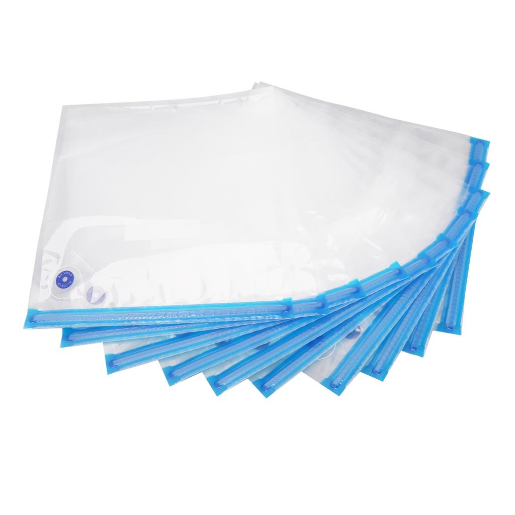 10Pcs Food Vacuum Bag Odorless Space Saving Vacuum Bag with Pump for Home Sup market
