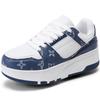 29-40 Kids Four-wheel Disassembly Flat Shoes Runaway Shoes / Wheel Skate Shoes with Wheels for Women