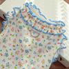 Soft Puppy Floral Vest Breathable Pet Summer Clothes Fashion Pet Princess Dress  Pet Party