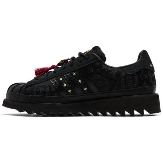 CLOT x adidas originals Superstar 'Китайский Новый год' JR5114 Унисекс Черный