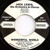 7inch Record JACK LEWIS, HIS ORCHESTRA & CHORUS - Wonderful World ZTSP28975 United Artists  US Pop Used