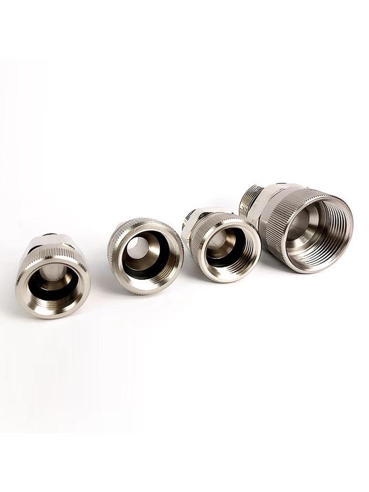 360° Rotating Stainless Steel & Aluminum Fuel Nozzle Swivel Joint, Fits 1/2", 3/4", 1" Oil Pipes