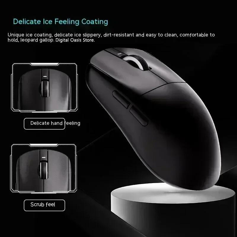 Мышь ATK Vxe Dragonfly R1 Черно-белая R1 Se Pro Мышь 4K Приемник Легкая ПК Беспроводная Bluetooth Игровые Аксессуары для Киберспорта