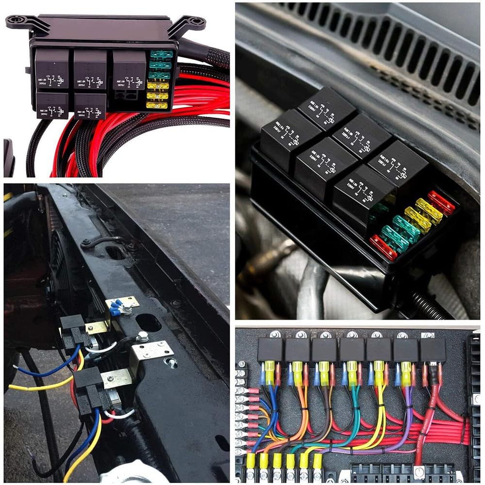 YUWENW 2 шт. Автомобильное реле 5-контактное (5 полюсов) Автомобильный тестер 40А Водонепроницаемое реле 5 контактов