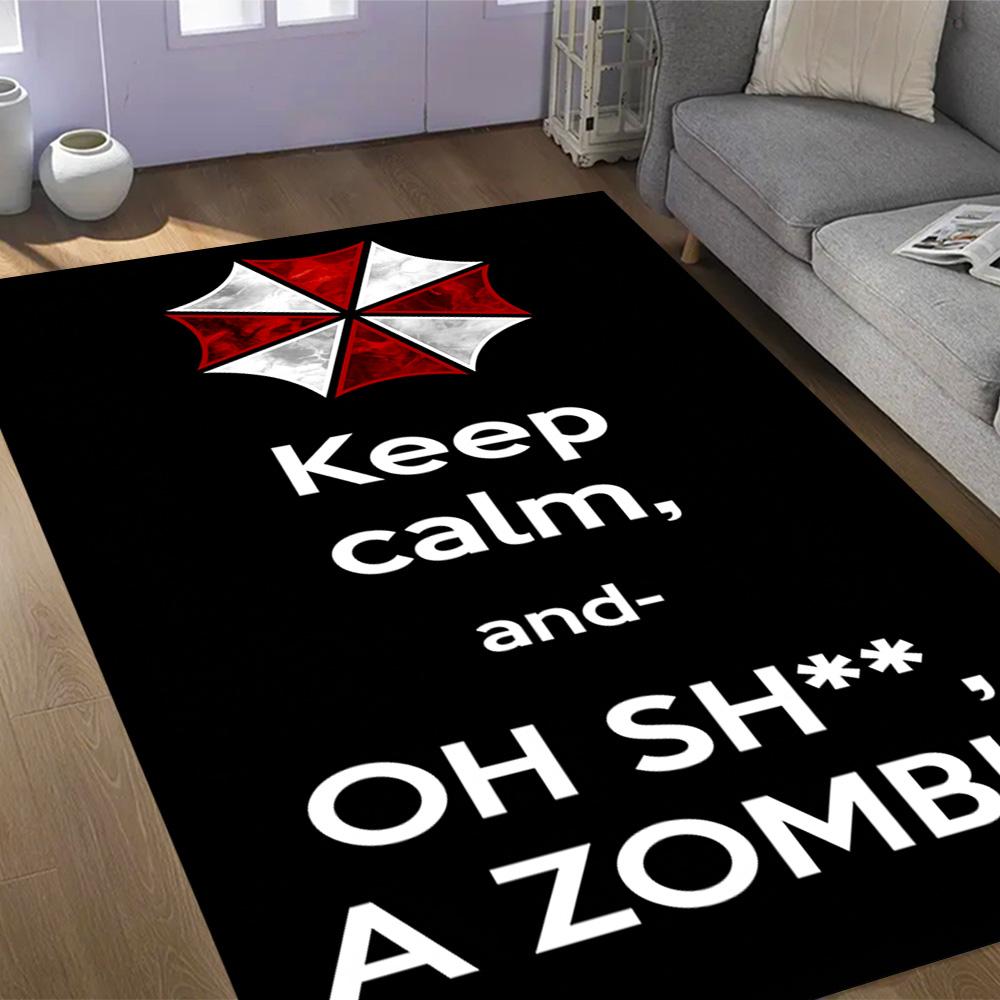 Resident Evil: Umbrella Horror Carpet Design for Dormitory Kitchen Playrooms Balcony Antislip Carpet Decorate Offices Gift for Festivals