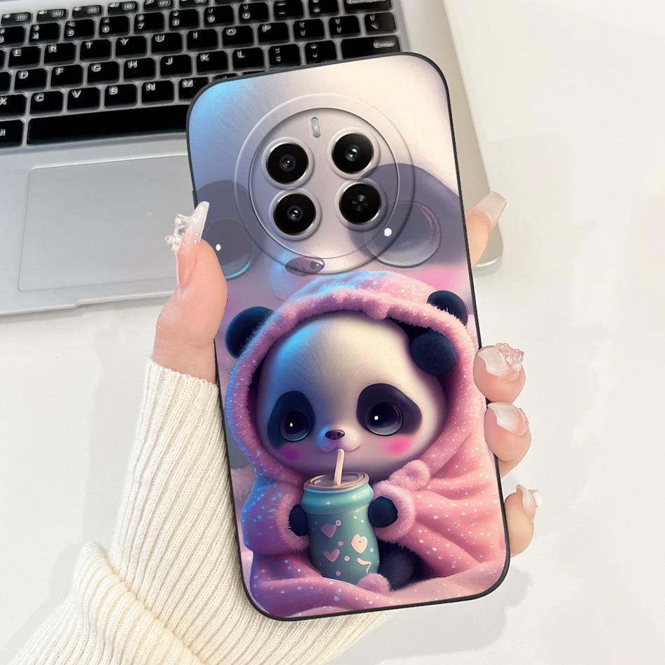Чехол для телефона Realme 12 Pro+ 12Pro 5G Realme 12 Pro Plus 5G Элегантный Цветочный Кот Расписной Мягкий Силиконовый Однотонный Ударопрочный Чехлы