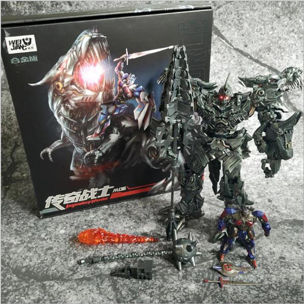 Игрушки-трансформеры Zeus Shockwave Weijiang Grimlock Защитник Вселенной Фигурка Действия Модель Робота-трансформера ZS01 W8600 LS05 Подвижная Сочлененная