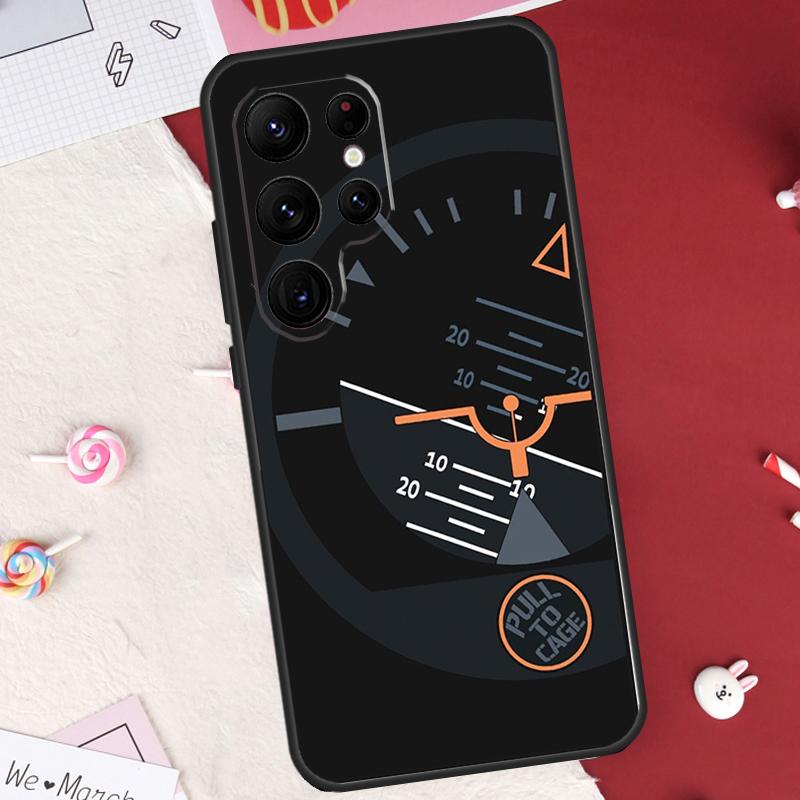 Flight Instruments Cockpit Case For Samsung Galaxy S24 FE S20 FE S21 S22 S23 S25 S26 Ultra S10 Plus S25 FE Cover Shell