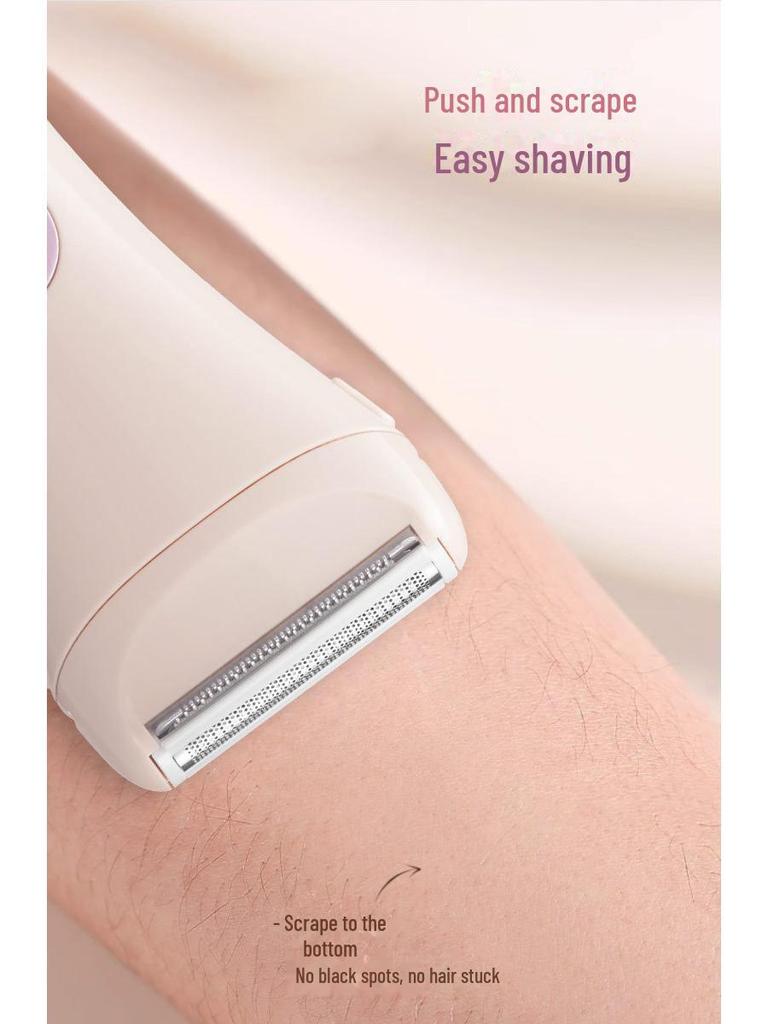 Женская портативная электробритва для влажного/сухого бритья — идеально подходит для удаления волос в области подмышек и груди