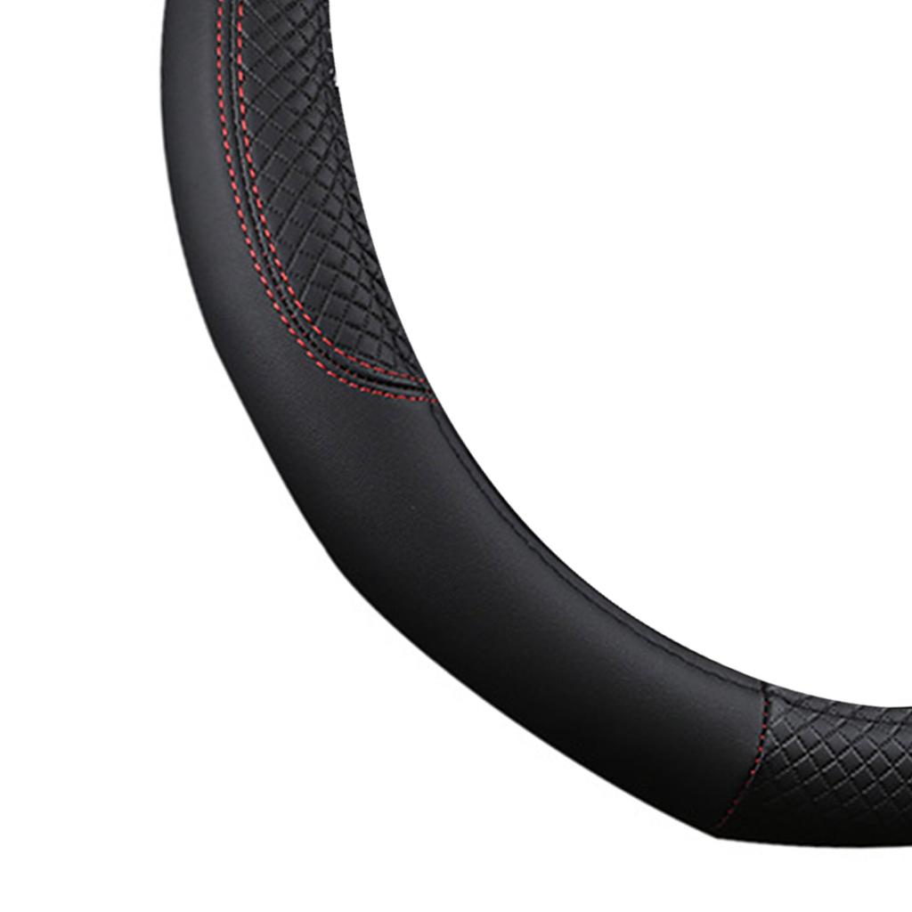 Чехол на руль автомобиля Тисненый Противоскользящий Искусственная кожа Защитник рулевого колеса автомобиля для