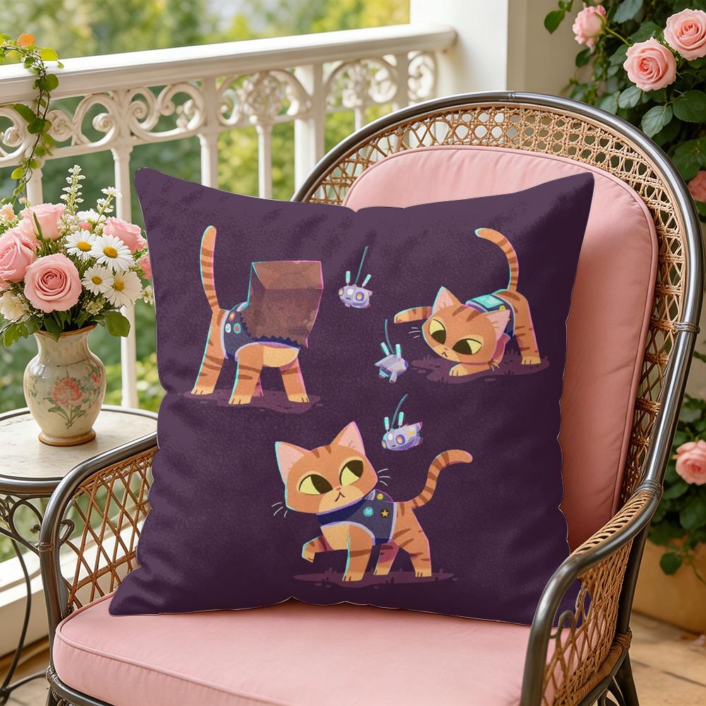 Game SStray Cushion Cover Soft Plush Throw Pillow Cover DoubleSided Decorative Cushion Case Sofa Bedroom Home Decor