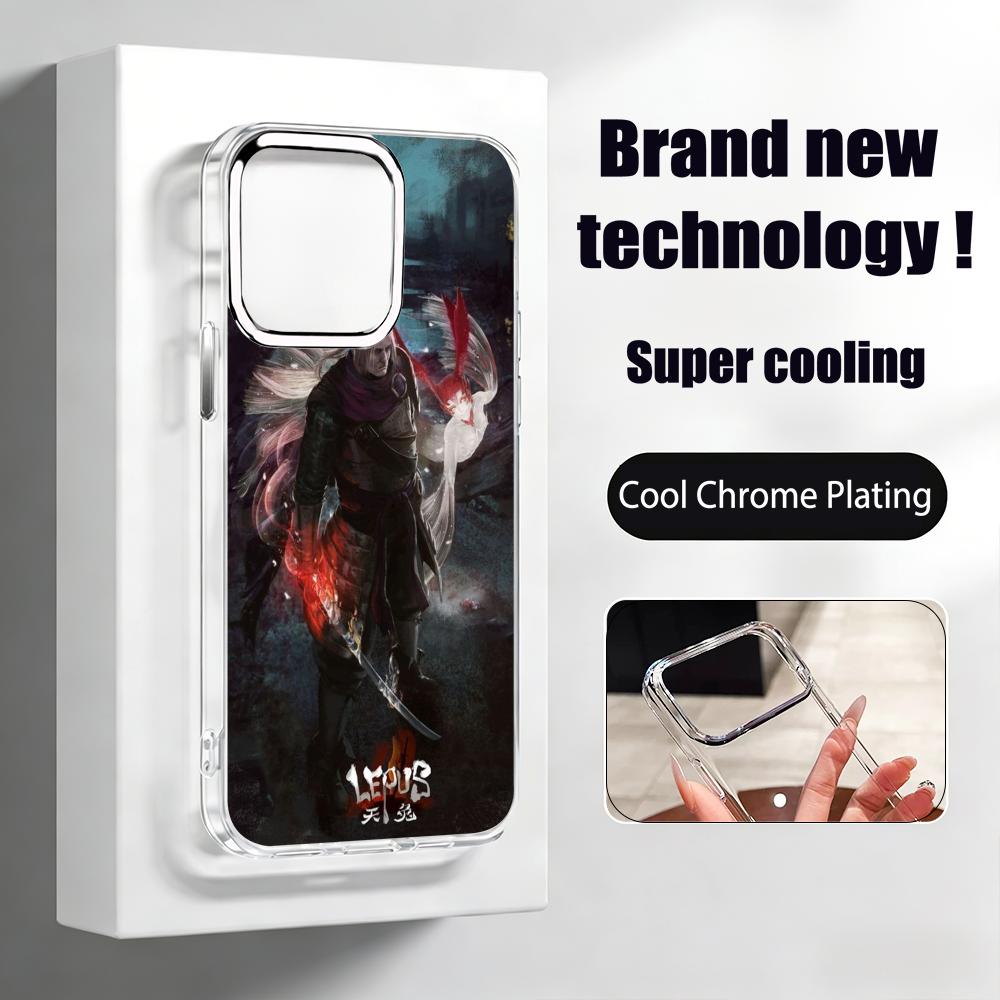 game Nioh 3 Phone Case For iPhone17 air 16 15 14 13 12 11 Pro Max Plus Chrome Button Camera Ring Transparent Case