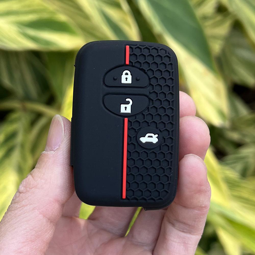 Силиконовый чехол-держатель для ключа-брелока автомобиля для Toyota Camry Prius Land Cruiser Prado 150 Crown для Subaru Foreste XV Remote