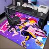Custom Name Fantasy Night Trio K-Pop Rug for Living Room, Game Rooms, Office, Bedroom, Floor Mat Playful Design, fan gifts Christmas decor