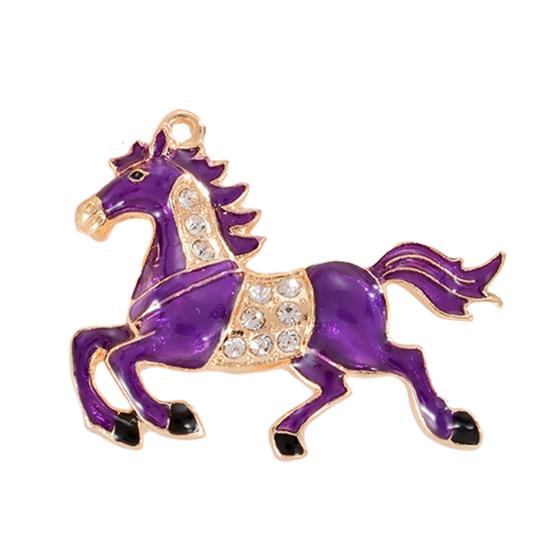 Шарм Лошадь на Китайский Новый год 2026 год Лошади Талисман Подвеска Счастливое Зодиакальное Животное Сплав