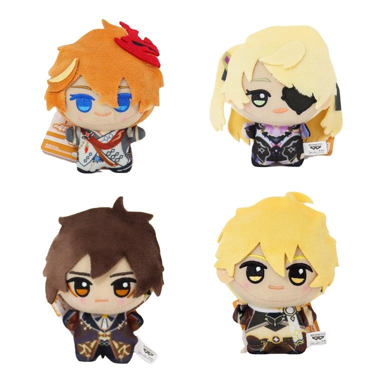 10-15 см игра Genshin Impact мягкая кукла Сяо Чжунли плюшевые игрушки Tartaglia аниме Aether Stuff плюшевые куклы подарок на день рождения для детей