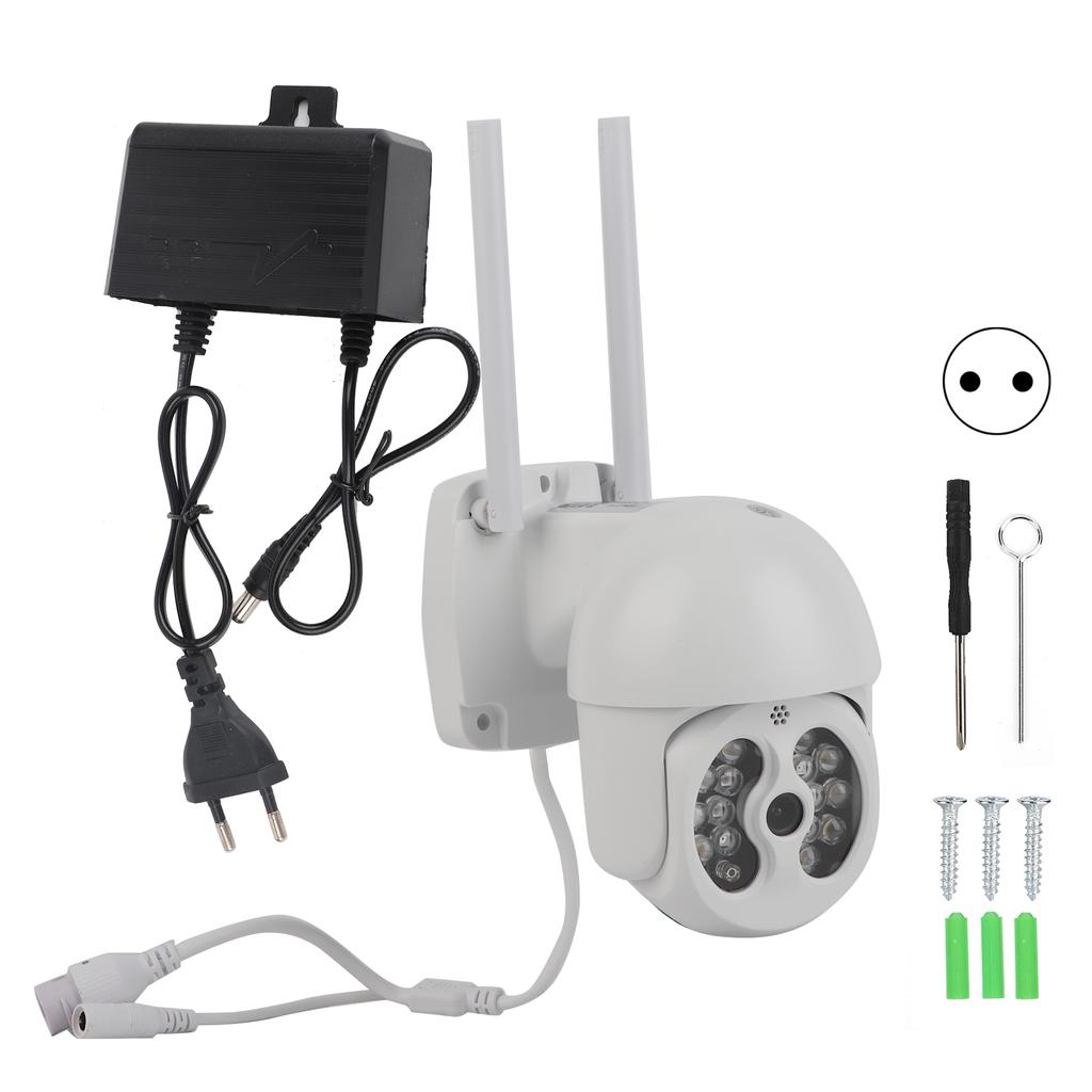 3МП Уличная камера WiFi PTZ Обнаружение движения Полноцветное ночное видение Двусторонняя связь IP65 для TUYA