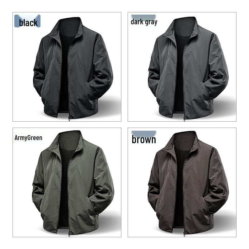 ROMON Men's Autumn Outdoor Casual Stand-Collar Jacket