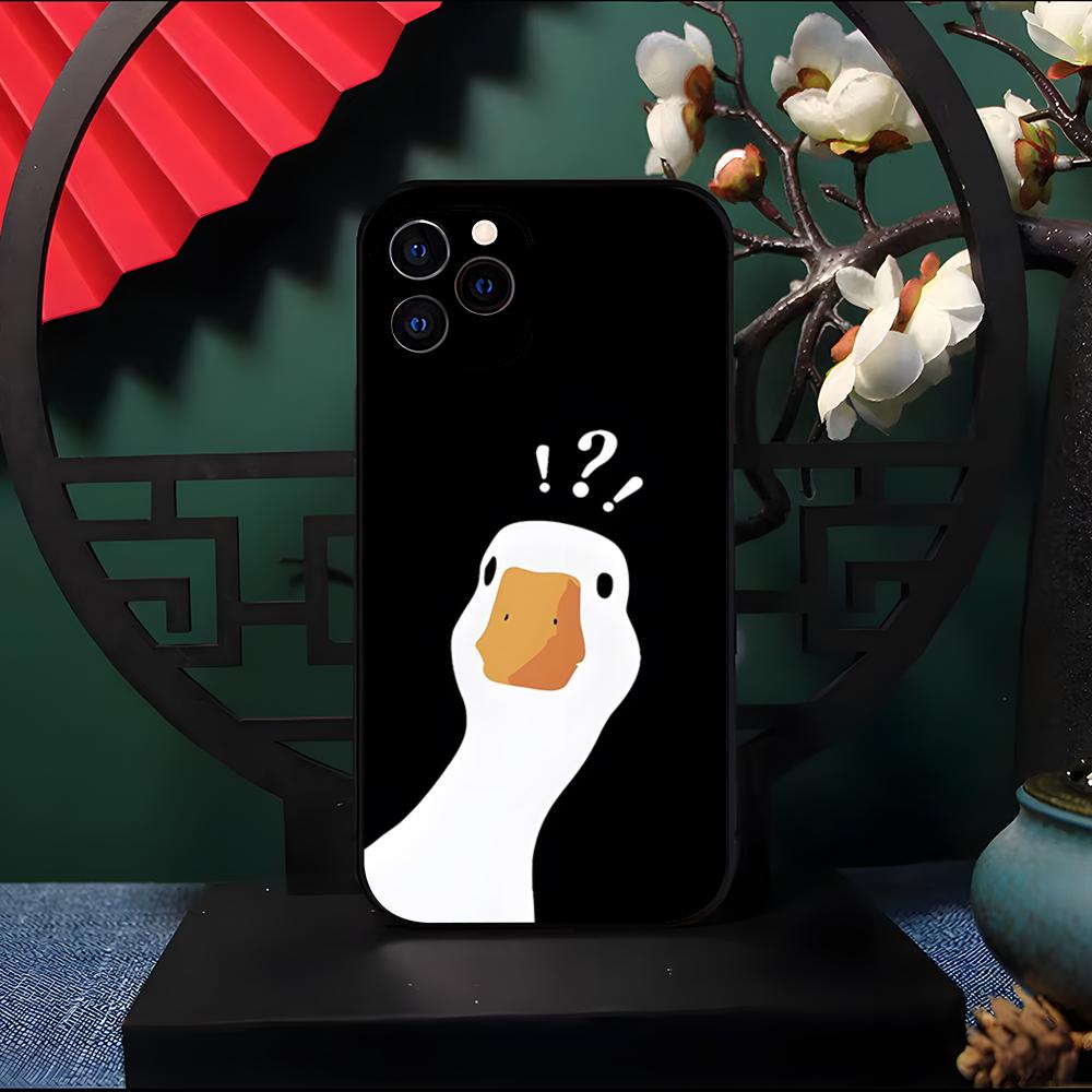 Новый забавный чехол для телефона с уткой и гусем для iPhone 17 Pro Max 16 15 14 Pro Max 13 11 Air Plus Силиконовая крышка