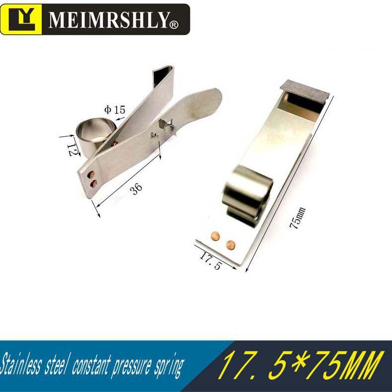 JR Motor Carbon Brush Holder Grip Bracket with Constant Force Spring, Aluminum Copper, 25*32*60 mm.