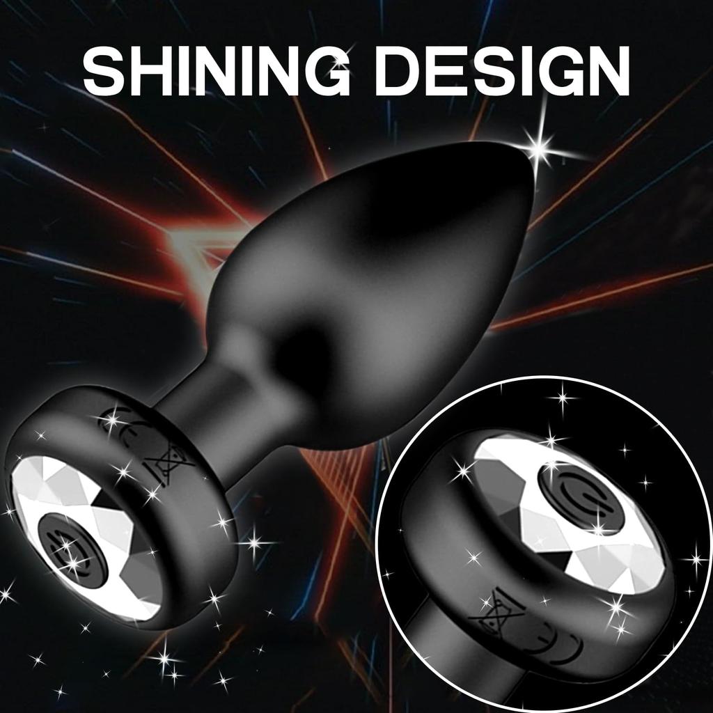 Anal Plug Vibrator 10 Frequency Butt Plug Prostate Massager Wireless Remote Control Adult Sex Toys for Men and Women and Couples