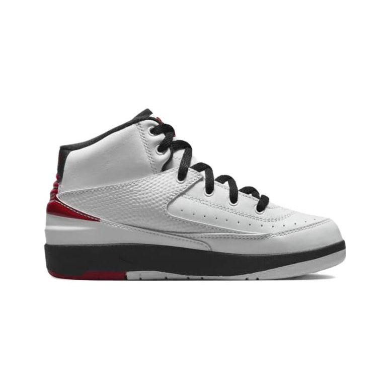 Детские кроссовки Air Jordan 2 Retro PS Chicago 2022 White Varsity-Red Black DQ8564-106
