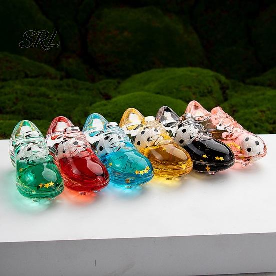 Sports-themed Keychain 2Pcs Pendant, Acrylic Football Boot Design with Glitter Quicksand Durable Oil Flowing Stars, Transparent Material Stress Relief